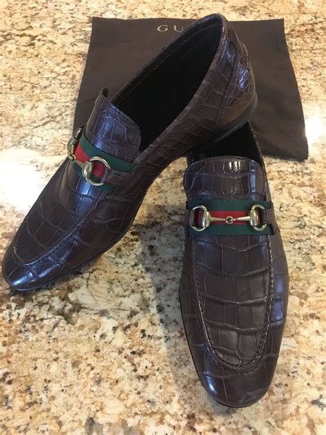 mens gucci alligator shoes